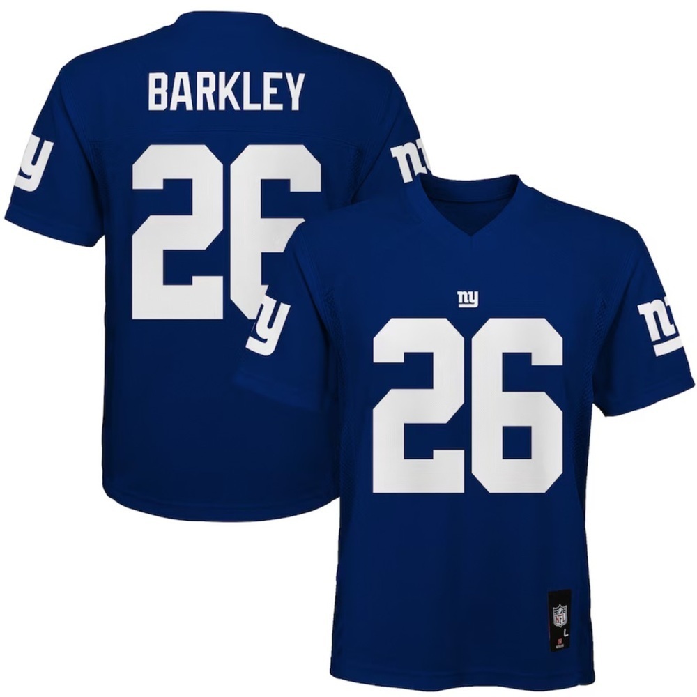 Youth Saquon Barkley Royal New York Giants Replica Player Jersey
